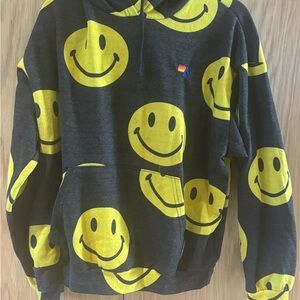 Aviator nation smiley on repeat hoodie